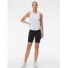imageTHE GYM PEOPLE Womens High Waist Workout Yoga Shorts Tummy Control Stretchy Biker Running Athletic ShortsBlack