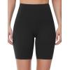 imageTHE GYM PEOPLE Womens High Waist Workout Yoga Shorts Tummy Control Stretchy Biker Running Athletic ShortsBlack