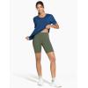 imageTHE GYM PEOPLE Womens High Waist Workout Yoga Shorts Tummy Control Stretchy Biker Running Athletic ShortsOlive Green