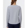imageTHE GYM PEOPLE Womens Long Sleeve Workout Shirts Side Slits Athletic Yoga Tee Tops with Thumb HoleHeather Grey