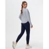 imageTHE GYM PEOPLE Womens Long Sleeve Workout Shirts Side Slits Athletic Yoga Tee Tops with Thumb HoleHeather Grey