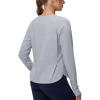 imageTHE GYM PEOPLE Womens Long Sleeve Workout Shirts Side Slits Athletic Yoga Tee Tops with Thumb HoleHeather Grey