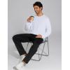 imageTHE GYM PEOPLE Mens Baggy Sweatpants Fleece Drawstring Straight Leg Open Bottom Workout Pants with PocketsBlack