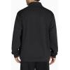 imageTHE GYM PEOPLE Mens Fleece Full Zip Up Sweatshirts Mock Neck Long Sleeves Workout Jacket with PocketsBlack