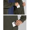 imageTHE GYM PEOPLE Mens Fleece Full Zip Up Sweatshirts Mock Neck Long Sleeves Workout Jacket with PocketsDark Brown