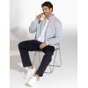 imageTHE GYM PEOPLE Mens Fleece Full Zip Up Sweatshirts Mock Neck Long Sleeves Workout Jacket with PocketsHeather Grey