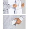 imageTHE GYM PEOPLE Mens Fleece Full Zip Up Sweatshirts Mock Neck Long Sleeves Workout Jacket with PocketsHeather Grey