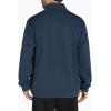 imageTHE GYM PEOPLE Mens Fleece Full Zip Up Sweatshirts Mock Neck Long Sleeves Workout Jacket with PocketsNavy Blue