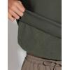 imageTHE GYM PEOPLE Mens Half Zip Sweatshirt Long Sleeve Fleece Pullover Basic Workout TopsDark Brown