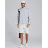 imageTHE GYM PEOPLE Mens Half Zip Sweatshirt Long Sleeve Fleece Pullover Basic Workout TopsHeather Grey