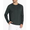 imageTHE GYM PEOPLE Mens Lightweight Workout Shirts Loose Fit Long Sleeve Crewneck Athletic TopsCharcoal Grey