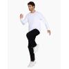 imageTHE GYM PEOPLE Mens Lightweight Workout Shirts Loose Fit Long Sleeve Crewneck Athletic TopsWhite