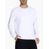 imageTHE GYM PEOPLE Mens Lightweight Workout Shirts Loose Fit Long Sleeve Crewneck Athletic TopsWhite