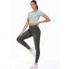 imageTHE GYM PEOPLE Womens High Waisted Jeggings Pants Stretchy Tummy Control Skinny Jean Leggings with PocketsBlack Grey