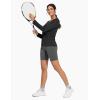 imageTHE GYM PEOPLE Womens Long Sleeve Workout Shirts VNeck Lightweight Basic Athletic TopsBlack