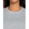 imageTHE GYM PEOPLE Womens Long Sleeves Fleece Sweatshirts Loose Fit Crewneck Workout Casual Pullover TopsHeather Grey