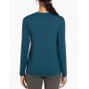 imageTHE GYM PEOPLE Womens Ultra Soft Long Sleeve Workout Shirts Basic Crewneck Athletic Running TopsDark Blue Green