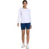 imageTHE GYM PEOPLE Womens Ultra Soft Long Sleeve Workout Shirts Basic Crewneck Athletic Running TopsWhite
