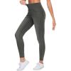 imageTHE GYM PEOPLE Womens High Waisted Jeggings Pants Stretchy Tummy Control Skinny Jean Leggings with PocketsBlack Grey