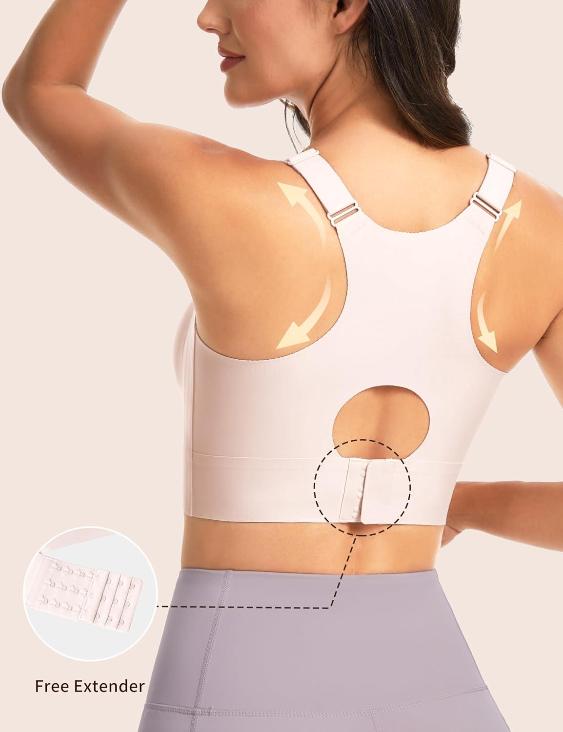 imageTHE GYM PEOPLE Womens Wireless Everyday Bras Racerback Seamless Push Up Bralette Padded Comfortable Full CoverageNude Pink