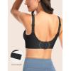 imageTHE GYM PEOPLE Womens Wireless Seamless Bras Full Coverage Comfortable Bralette Invisible Everyday Tshirt Bra PaddedBlack