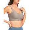 imageTHE GYM PEOPLE Womens Wireless Seamless Bras Full Coverage Comfortable Bralette Invisible Everyday Tshirt Bra PaddedCoffee