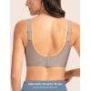 imageTHE GYM PEOPLE Womens Wireless Seamless Bras Full Coverage Comfortable Bralette Invisible Everyday Tshirt Bra PaddedCoffee