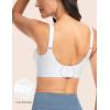 imageTHE GYM PEOPLE Womens Wireless Seamless Bras Full Coverage Comfortable Bralette Invisible Everyday Tshirt Bra PaddedWhite