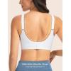 imageTHE GYM PEOPLE Womens Wireless Seamless Bras Full Coverage Comfortable Bralette Invisible Everyday Tshirt Bra PaddedWhite