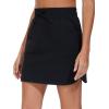 image:imageTHE GYM PEOPLE Womens Comfy Drawstring Sweat Skirts Cotton Linerless Work Lounge Golf Tennis Jersey Skirt with PocketsBlack