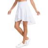 image:imageTHE GYM PEOPLE Womens High Waist Flowy Skort Asymmetric High Low Ruffle Hem Wrap Skirts Builtin ShortsWhite