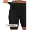 image:imageTHE GYM PEOPLE Womens High Waist Scrunch Booty Lifting Yoga Shorts No Front Seam Stretchy Ruched Gym Shorts 8 with PocketsBlack