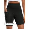 image:imageTHE GYM PEOPLE Womens High Waist Scrunch Booty Lifting Yoga Shorts No Front Seam Stretchy Ruched Gym Shorts 8 with PocketsBlack