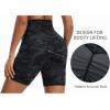 image:imageTHE GYM PEOPLE Womens High Waist Scrunch Booty Lifting Yoga Shorts No Front Seam Stretchy Ruched Gym Shorts 8 with PocketsBlackgrey Camo