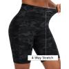 image:imageTHE GYM PEOPLE Womens High Waist Scrunch Booty Lifting Yoga Shorts No Front Seam Stretchy Ruched Gym Shorts 8 with PocketsBlackgrey Camo