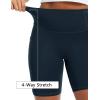 image:imageTHE GYM PEOPLE Womens High Waist Scrunch Booty Lifting Yoga Shorts No Front Seam Stretchy Ruched Gym Shorts 8 with PocketsBlue
