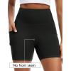 image:imageTHE GYM PEOPLE Womens High Waisted Ruched Yoga Shorts Scrunched Booty Lifting Contour Workout Shorts 5 with PocketsBlack