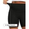 image:imageTHE GYM PEOPLE Womens High Waisted Ruched Yoga Shorts Scrunched Booty Lifting Contour Workout Shorts 5 with PocketsBlack