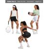 image:imageTHE GYM PEOPLE Womens High Waisted Ruched Yoga Shorts Scrunched Booty Lifting Contour Workout Shorts 5 with PocketsBlackgrey Camo