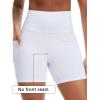 image:imageTHE GYM PEOPLE Womens High Waisted Ruched Yoga Shorts Scrunched Booty Lifting Contour Workout Shorts 5 with PocketsWhite