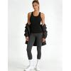 image:imageTHE GYM PEOPLE Womens Longline Yoga Sports Bra Racerback Slim Fit Sleeveless Padded Workout Tank Tops Built in BraBlack