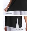image:imageTHE GYM PEOPLE Womens Loose Fit Short Sleeve Workout TShirts with Side Slit Crewneck Summer Lightweight Casual Top TeesBlack