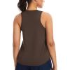 image:imageTHE GYM PEOPLE Womens Racerback Workout Tank Tops Soft Breathable Yoga Running Sleeveless Athletic ShirtsBrown