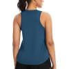 image:imageTHE GYM PEOPLE Womens Racerback Workout Tank Tops Soft Breathable Yoga Running Sleeveless Athletic ShirtsDark Blue Green