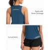 image:imageTHE GYM PEOPLE Womens Racerback Workout Tank Tops Soft Breathable Yoga Running Sleeveless Athletic ShirtsDark Blue Green