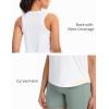 image:imageTHE GYM PEOPLE Womens Racerback Workout Tank Tops Soft Breathable Yoga Running Sleeveless Athletic ShirtsWhite