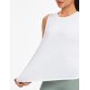 image:imageTHE GYM PEOPLE Womens Racerback Workout Tank Tops Soft Breathable Yoga Running Sleeveless Athletic ShirtsWhite