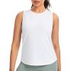 image:imageTHE GYM PEOPLE Womens Racerback Workout Tank Tops Soft Breathable Yoga Running Sleeveless Athletic ShirtsWhite