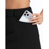 image:imageTHE GYM PEOPLE Womens Stretchy Jean Skorts Slim Fit Side Split Casual Denim Skirts with PocketsBlack
