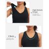 image:imageTHE GYM PEOPLE Womens V Neck Workout Tank Tops Racerback Slim Fit Sleeveless Yoga Running Athletic ShirtsBlack